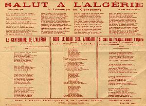 AFFICHE DU CENTENAIRE DE L ALGERIE 1830 1930-DOC ARMAND HERNANDEZ (3)